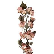 Clayre &amp; Eef | Decoratie tak met bloemen Roze Groen 12x15x110 cm | 5PL0251P