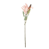 Clayre &amp; Eef | Decoratie tak met bloemen Roze Groen 12x16x88 cm | 5PL0252P