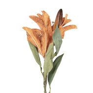 Clayre &amp; Eef | Decoratie tak met bloemen Bruin Groen 12x16x88 cm | 5PL0252Y