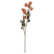 Clayre &amp; Eef | Decoratie tak met bloemen Oranje Groen 14x14x120 cm | 5PL0258O