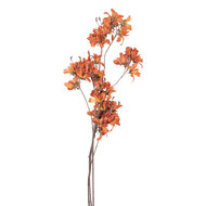 Clayre &amp; Eef | Decoratie tak met bloemen Oranje Bruin 14x16x120 cm | 5PL0263O