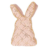 Clayre &amp; Eef | Deurstopper/Kussen Konijn Roze Goudkleurig 20x7x31 cm | TW0632