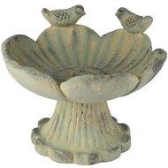 Dekoratief | Vogelbad m/vogeltjes, grijs, cement, 25x24x19cm | A260081
