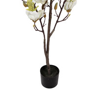 Clayre &amp; Eef | Decoratie Magnolia boom Wit Groen 20x15x120 cm | 5PL0208W