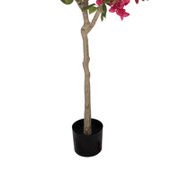 Clayre &amp; Eef | Decoratie Bougainvillea boom Roze Groen 55x55x130 cm | 5PL0225