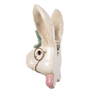 Clayre &amp; Eef | Decoratie Konijn Beige Groen 17x11x25 cm | 6PR5999