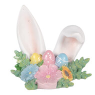 Clayre &amp; Eef | Decoratie Konijnenoren Wit Meerkleurig 12x9x11 cm | 6PR6069