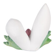 Clayre &amp; Eef | Decoratie Konijnenoren Wit Meerkleurig 12x9x11 cm | 6PR6069