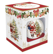 Dekoratief | Hanger kerstbal 'Christmas Memories', porselein, 7x7x7cm, 4ass. | A256072