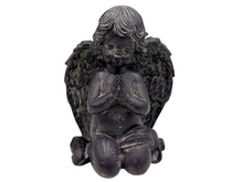 Countryfield decoratie beeld biddende engel antraciet vintage grijs polystone 19 cm