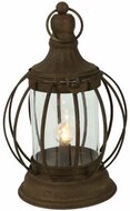 Lantaarn lamp hang staand bruin timer 33 x 18 cm ijzer | 813044 | Countryfield | Stoer &amp; Sober Woonstijl