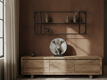 Glasschilderij schotse hooglander hang of staand met standaard ⌀ 30 cm | 494436 | Home Sweet Home