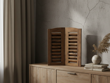 2 luik louvre shutters bruin 50 x 46 cm | 713769 | Home Sweet Home | Stoer &amp; Sober Woonstijl