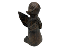 Decoratie Beeld Engel Biddend &ndash; Bruin Polystone &ndash; Rustiek &ndash; 19 x 12 cm