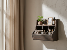 Gruttersbak stoer robuust geleefd hout 3 vaks vintage bruin 32 x 38 cm keuken | 996930 | Home Sweet Home | Landelijke Woonstijl