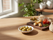 Schaaltje Fruity Cherry &ndash; Lila/Wit &ndash; Aardewerk &ndash; &oslash; 10 cm - Dishes &amp; Deco