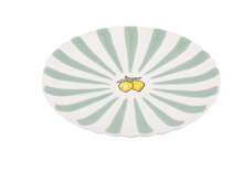Ontbijdbord Fruity Citron &ndash; Groen/Wit &ndash; Aardewerk &ndash; &oslash; 20cm - Dishes &amp; Deco