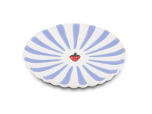 Ontbijtbord Fruity Strawberry &ndash; Paars/Wit &ndash; Aardewerk &ndash; &oslash; 20 cm - Dishes &amp; Deco