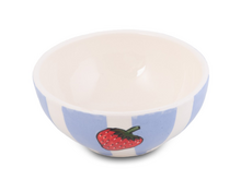 Schaaltje Fruity Strawberry &ndash; Paars/Wit &ndash; Aardewerk &ndash; &oslash; 12cm - Dishes &amp; Deco