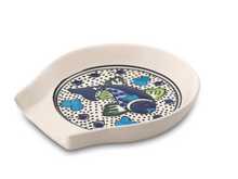 Dishes &amp; Deco Lepelhouder - Poisson (Vis) - Handbeschilderd Keramiek - 12,5 x 12 cm