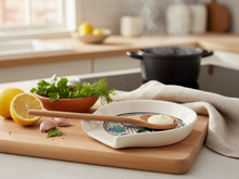 Dishes &amp; Deco Lepelhouder - Poisson (Vis) - Handbeschilderd Keramiek - 12,5 x 12 cm