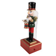 Clayre &amp; Eef | Decoratie notenkraker Rood Groen 12x9x30 cm | 6H2468