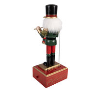 Clayre &amp; Eef | Decoratie notenkraker Rood Groen 12x9x30 cm | 6H2468