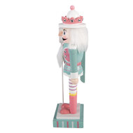 Clayre &amp; Eef | Decoratie notenkraker Blauw Wit 10x9x38 cm | 6H2471