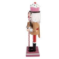 Clayre &amp; Eef | Decoratie notenkraker Bruin Rood 8x7x25 cm | 6H2475