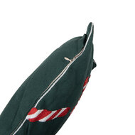 Clayre &amp; Eef | Kussen gevuld Groen Rood Wit 45x45x4 cm | KG023.137