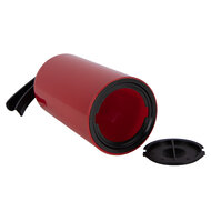 Clayre &amp; Eef | Spaarpot Rood Zwart &oslash; 10x20 cm | 66506