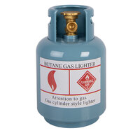 Clayre &amp; Eef | Spaarpot Blauw Wit &oslash; 10x15 cm | 66507