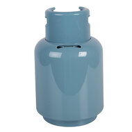 Clayre &amp; Eef | Spaarpot Blauw Wit &oslash; 10x15 cm | 66507