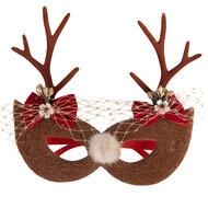 Clayre &amp; Eef | Bril met gewei Bruin Rood 19x4x18 cm | 66573