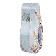 Clayre &amp; Eef | Blikken Bewaardoos Blauw Bruin 14x7x5 cm | 6BL0191