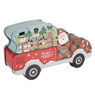 Clayre &amp; Eef | Blikken Bewaardoos Rood Blauw 19x11x7 cm | 6BL0197