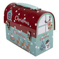 Clayre &amp; Eef | Opbergdoos Groen Rood 17x8x14 cm | 6BL0200