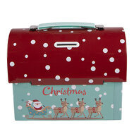 Clayre &amp; Eef | Opbergdoos Groen Rood 17x8x14 cm | 6BL0200