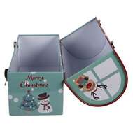 Clayre &amp; Eef | Opbergdoos Groen Rood 17x8x14 cm | 6BL0200