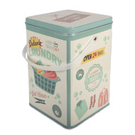 Clayre &amp; Eef | Opbergdoos Beige Groen 15x15x23 cm | 6BL0201