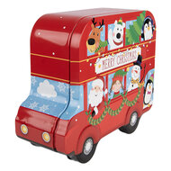 Clayre &amp; Eef | Blikken Bewaardoos Rood Groen 19x15x7 cm | 6BL0206