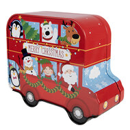 Clayre &amp; Eef | Blikken Bewaardoos Rood Groen 19x15x7 cm | 6BL0206