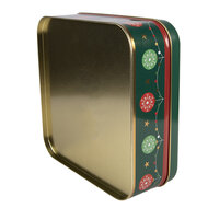 Clayre &amp; Eef | Blikken Bewaardoos Groen Goudkleurig 17x17x6 cm | 6BL0210