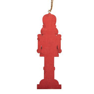 Clayre &amp; Eef | Decoratie Hanger Notenkraker Rood Zwart 6x1x18 cm | 6H2497