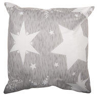 Clayre &amp; Eef | Kussenhoes Grijs Wit 45x45 cm | KT021.451