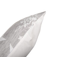 Clayre &amp; Eef | Kussenhoes Grijs Wit 45x45 cm | KT021.451