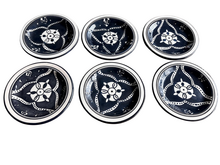 Set van 6 bordjes Black Fond &Oslash; 13 cm | PB.BF.12 | Dishes &amp; Deco