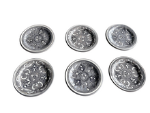 Set van 6 bordjes Nejma Gris &Oslash; 12,5 cm | SR.NG.12 | Dishes &amp; Deco