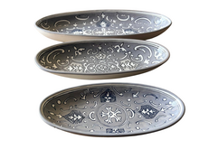 Set Ovale Schaal Nejma Gris 40 &amp; 30 cm | + GRATIS 20 cm Schaal