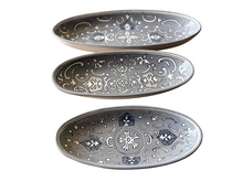 Set Ovale Schaal Nejma Gris 40 &amp; 30 cm | + GRATIS 20 cm Schaal